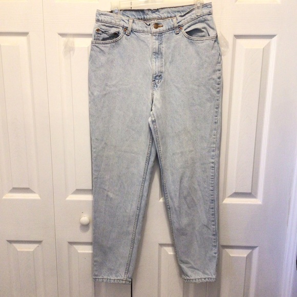 VTG Levi’s Womens Jr. 512 Light Wash Slim Fit Tapered Leg 90’s Mom Jeans Size 13 - Picture 1 of 11